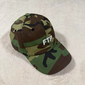 FTP Logo 6 Panel Woodland camo hat from 3/29/2025 drop. Brand new never worn.